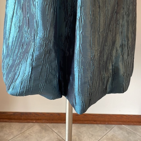 JUMP APPAREL Junior formal mini dress strapless bow / crinkle / balloon hem 13 - Picture 5 of 12